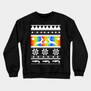 Rainbow Christmas Sweater Crewneck Sweatshirt